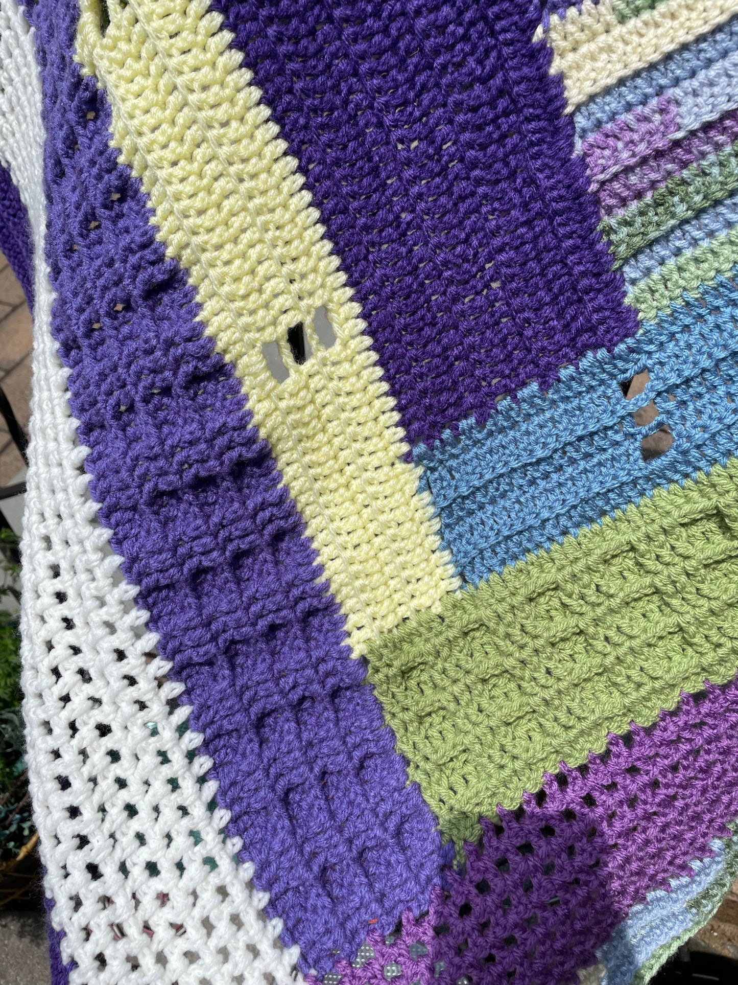 “Quilted” Patchwork blanket