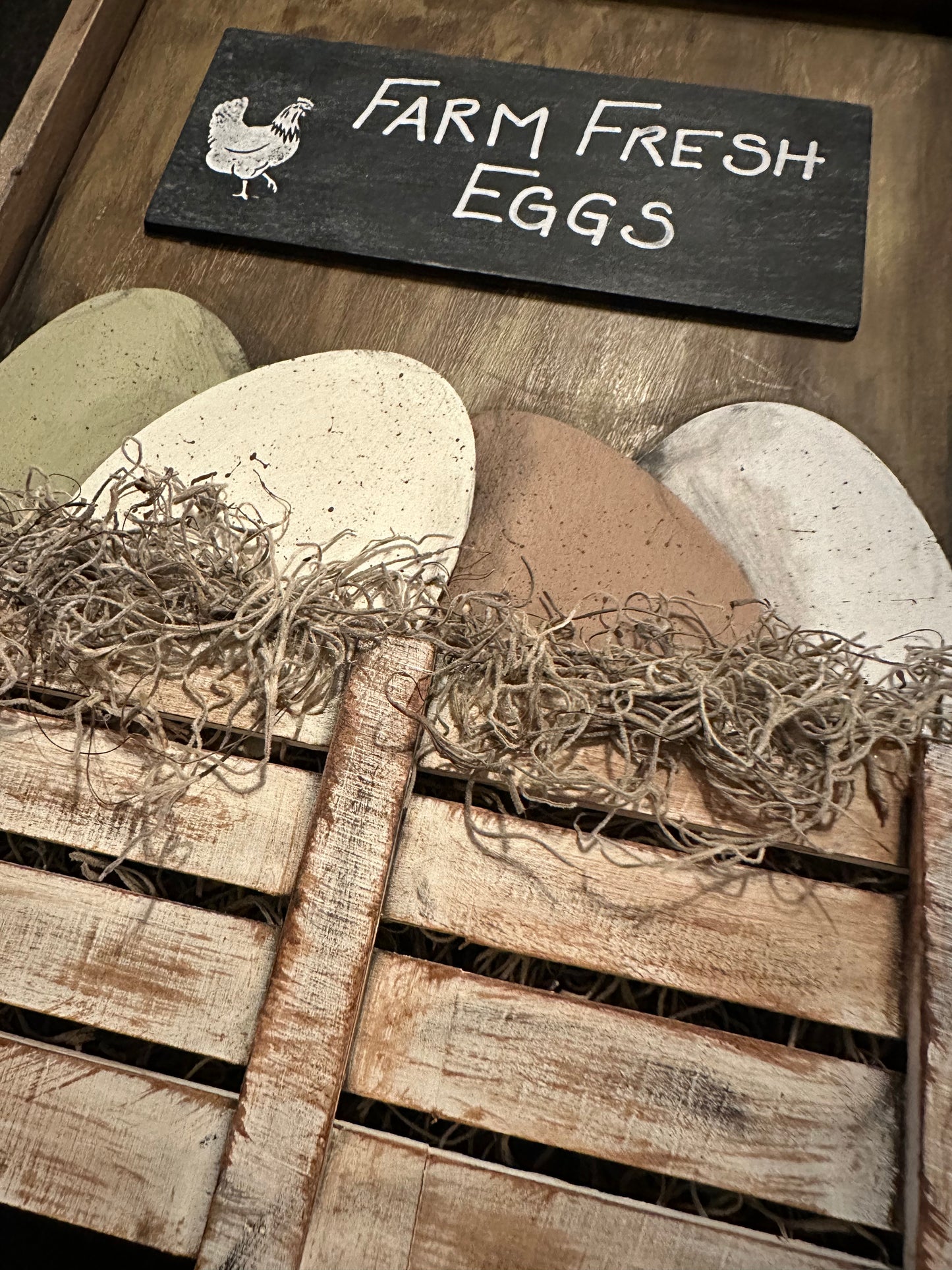 Farm Fresh Eggs wooden sign