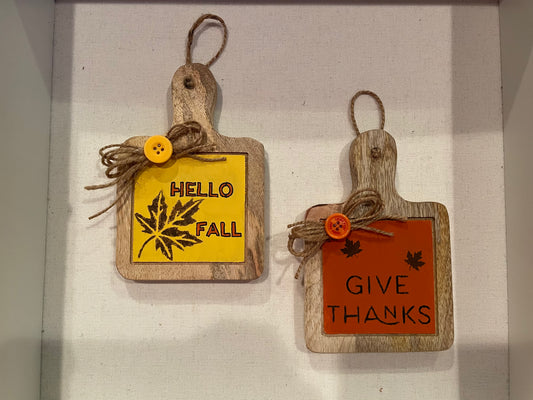 Mini Fall cutting board set