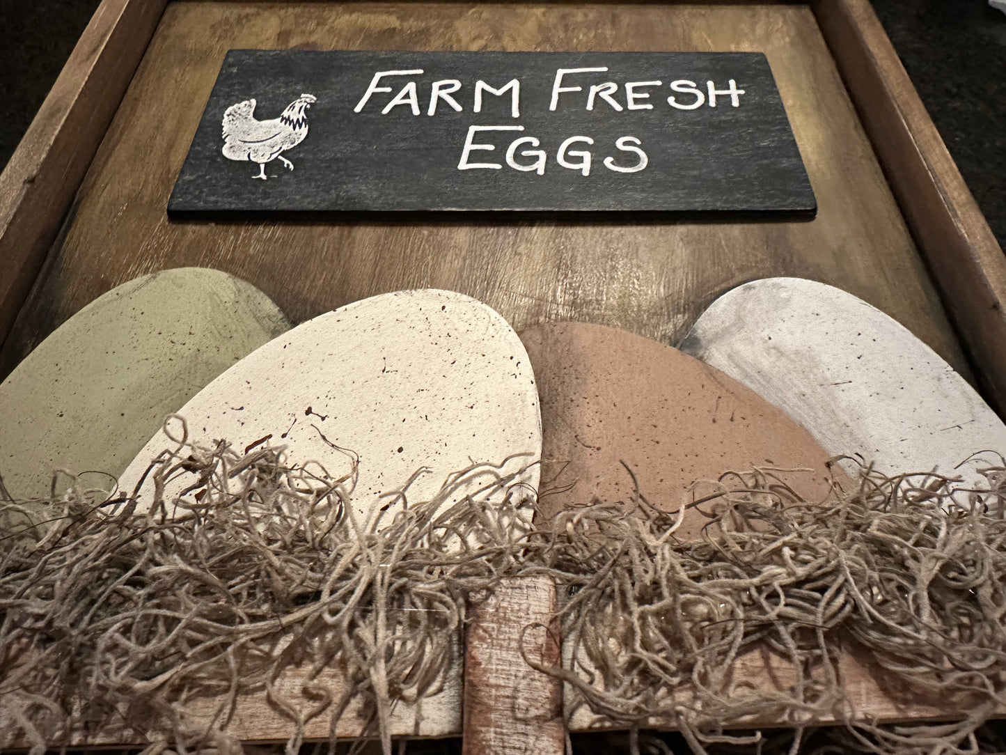 Farm Fresh Eggs wooden sign