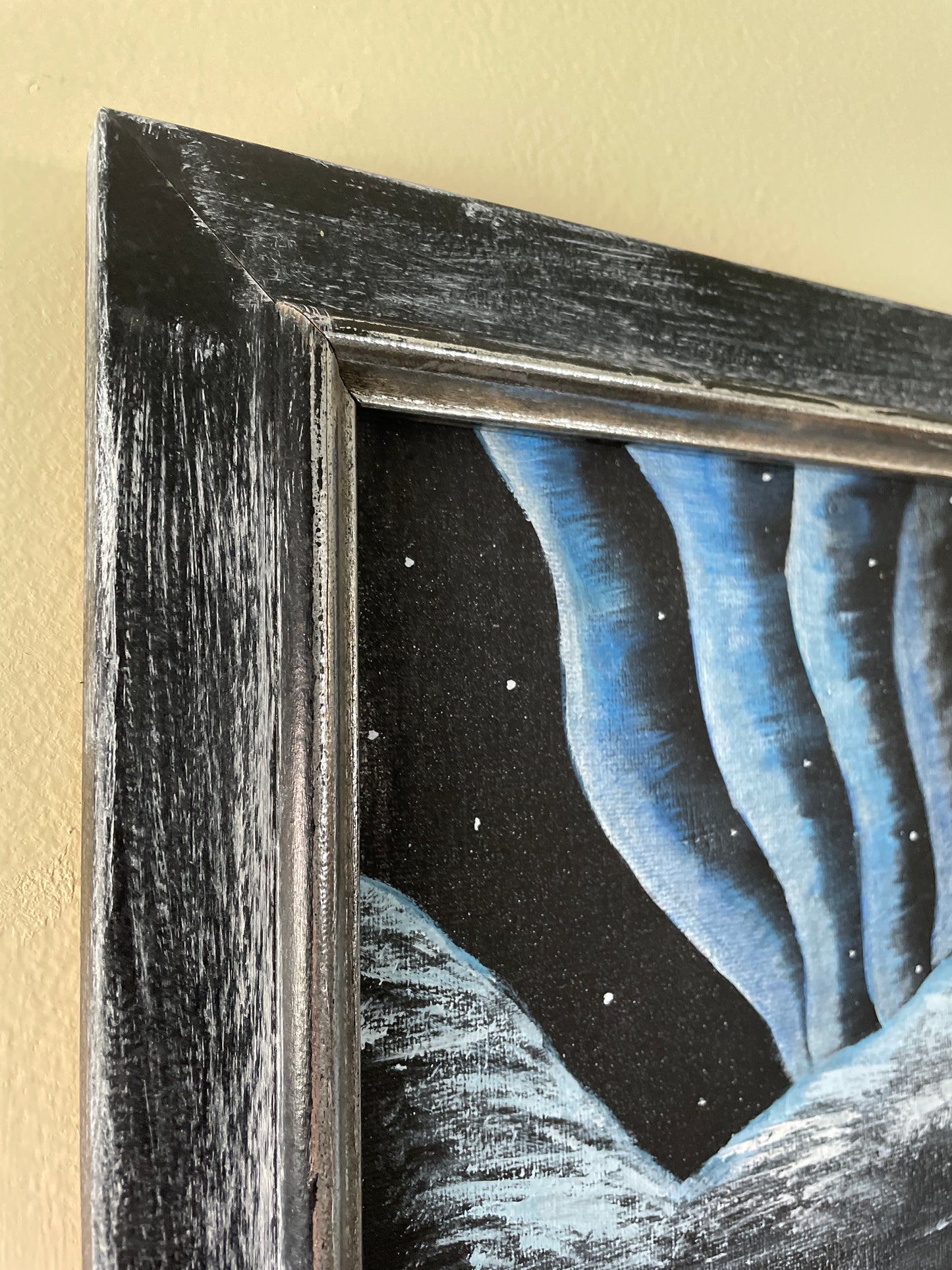 Blue Aurora Borealis original artwork