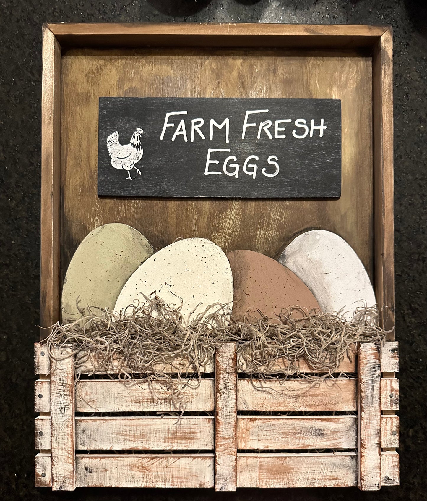 Farm Fresh Eggs wooden sign