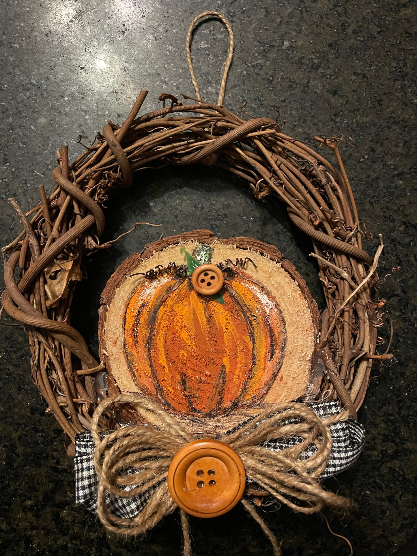 Mini Grapevine Fall Wreath