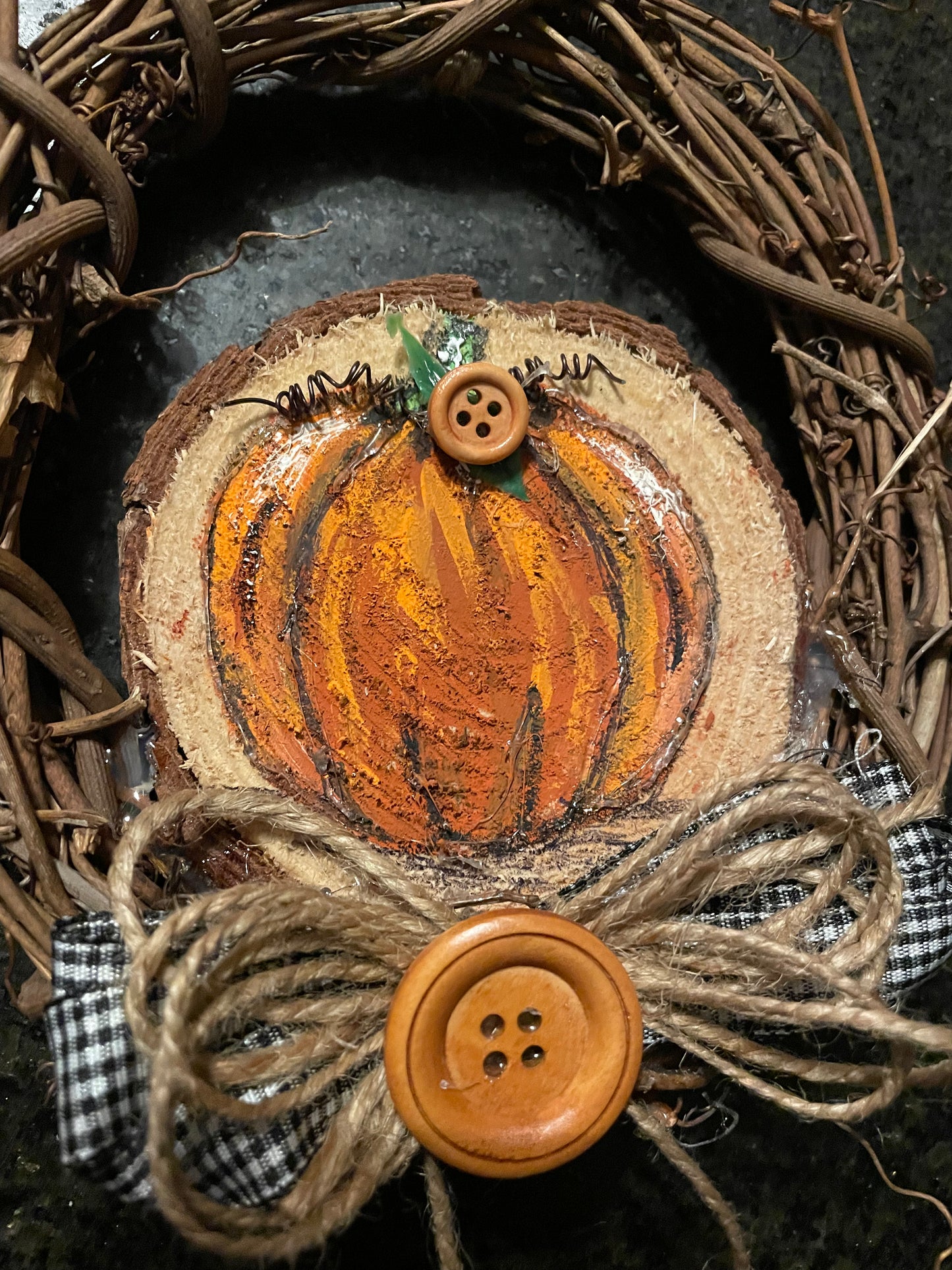 Mini Grapevine Fall Wreath
