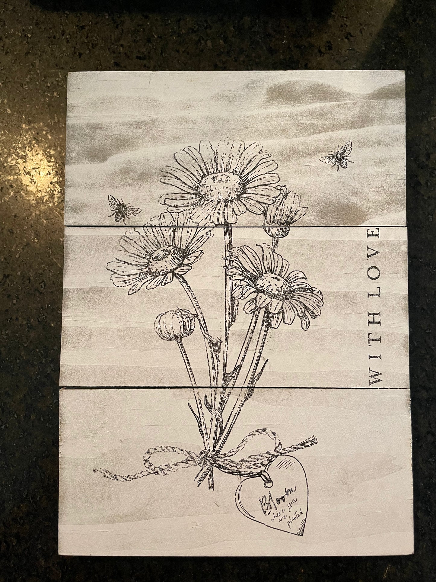 “With Love” 5x7 sign