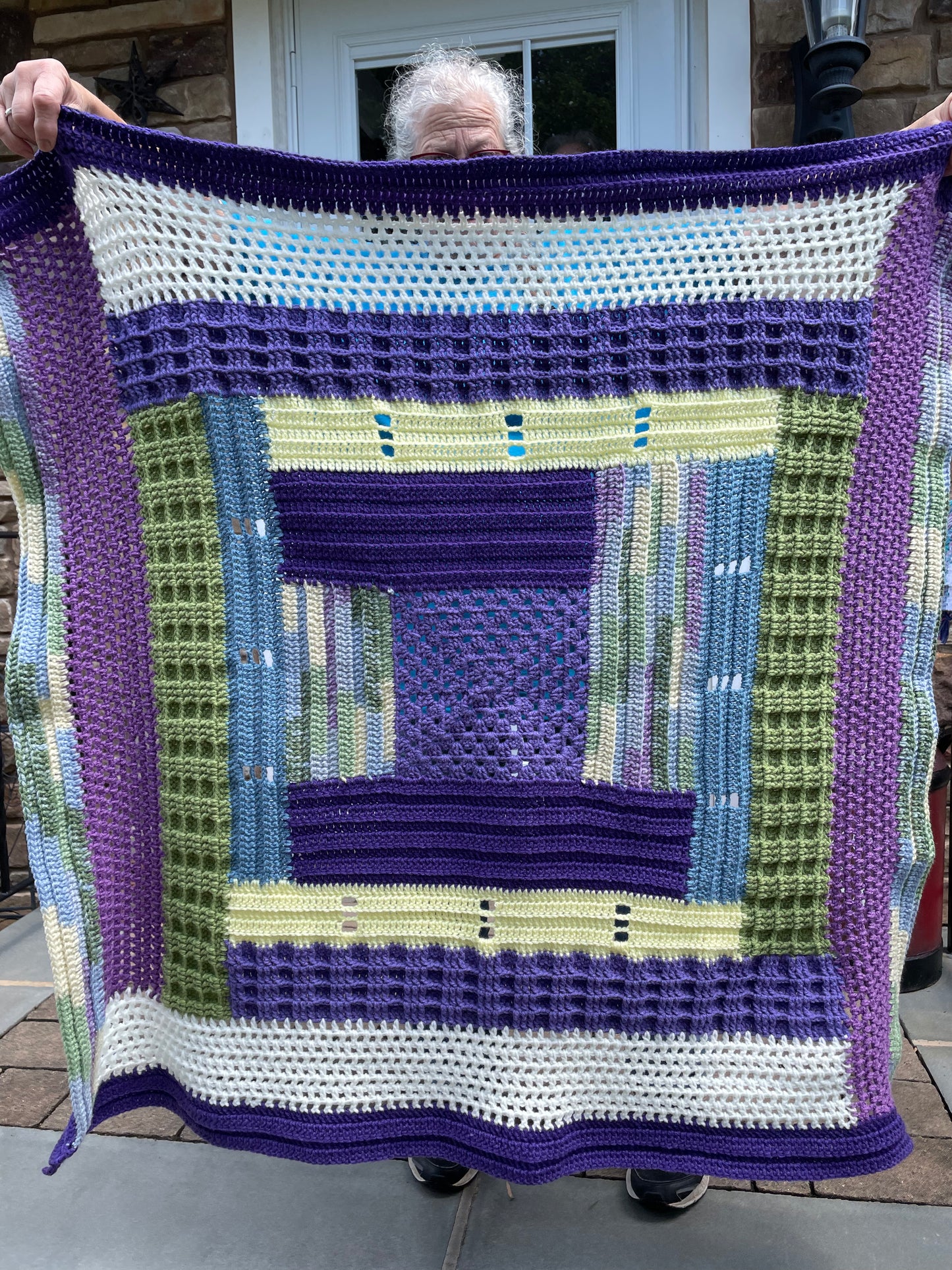 “Quilted” Patchwork blanket