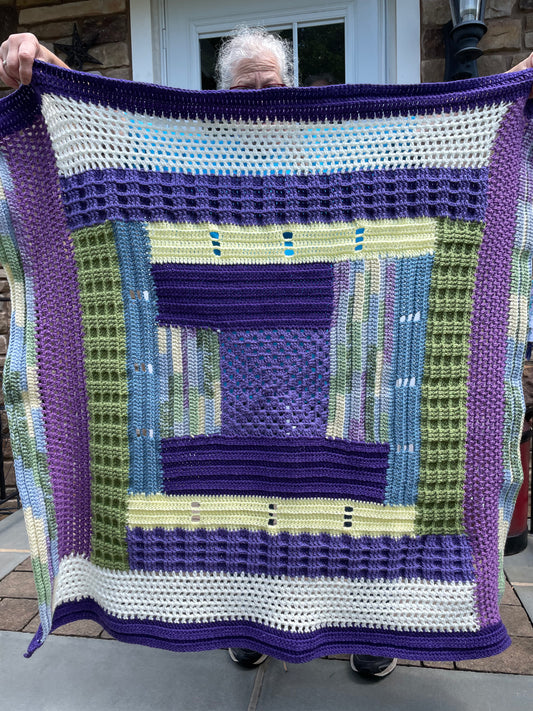 “Quilted” Patchwork blanket