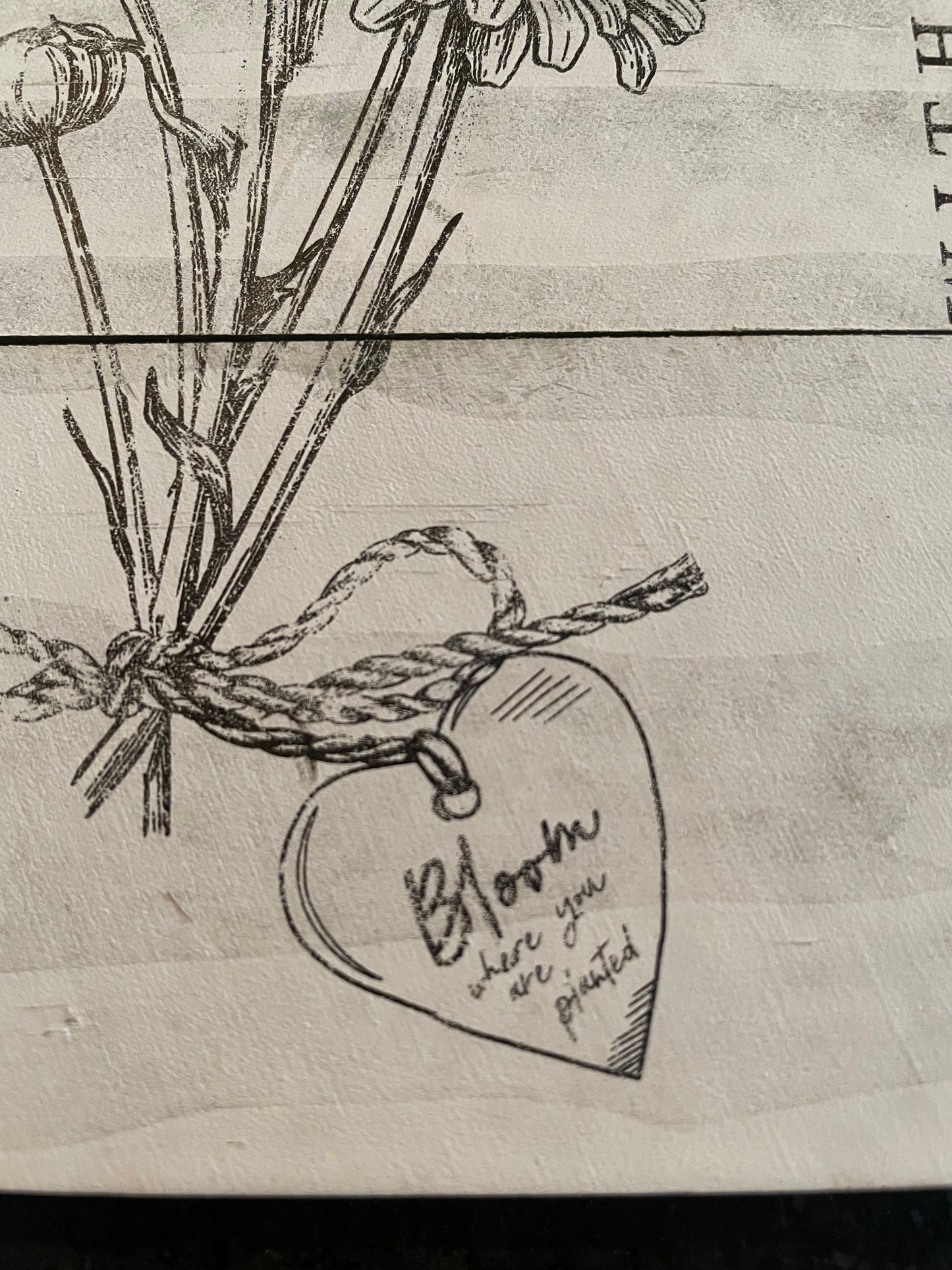“With Love” 5x7 sign
